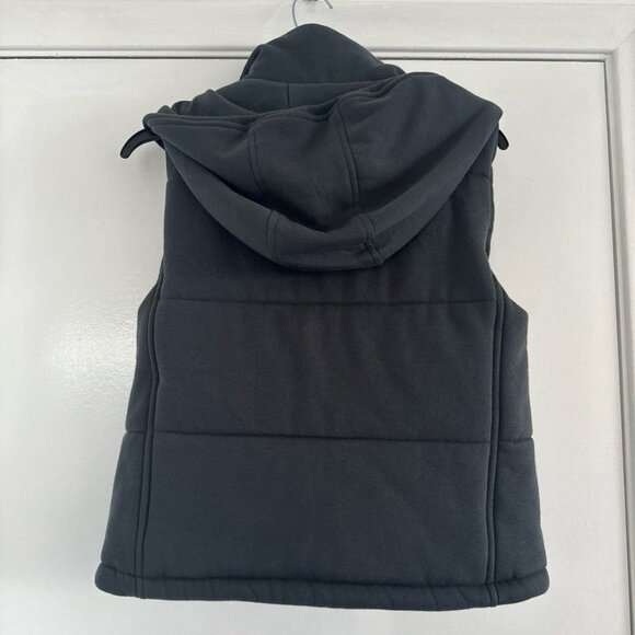Meredith Slate Gray Hooded Puffer Vest – Small – NWOT - Picture 3 of 4